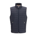 Ärmellose blaue Jacke aus Polyester