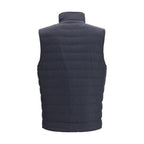 Ärmellose blaue Jacke aus Polyester
