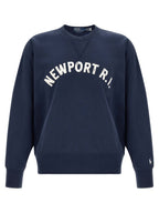 Blauer Baumwoll-Sweatshirt
