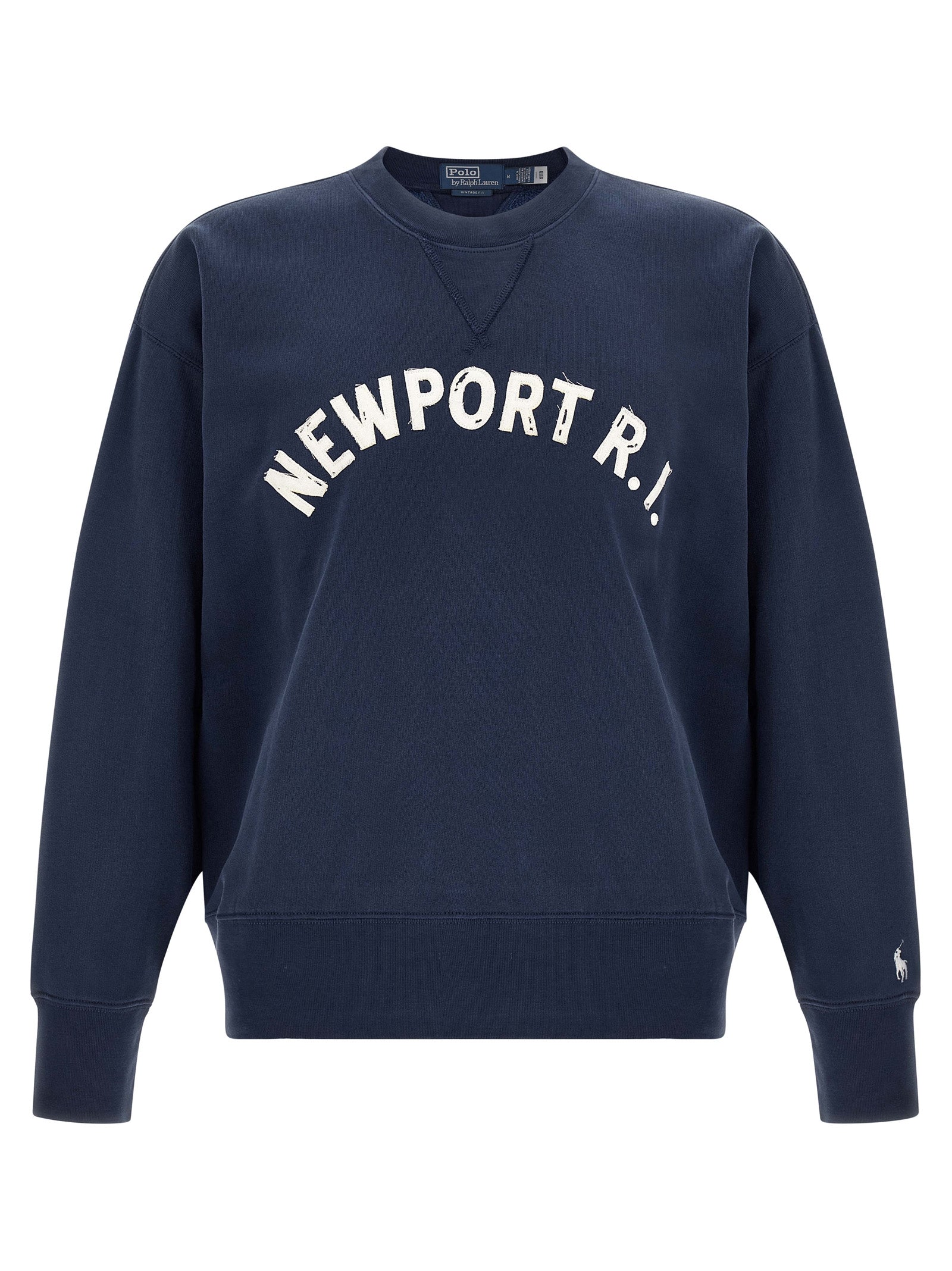 Blauer Baumwoll-Sweatshirt