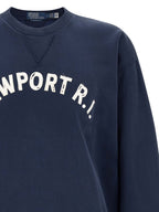 Blauer Baumwoll-Sweatshirt