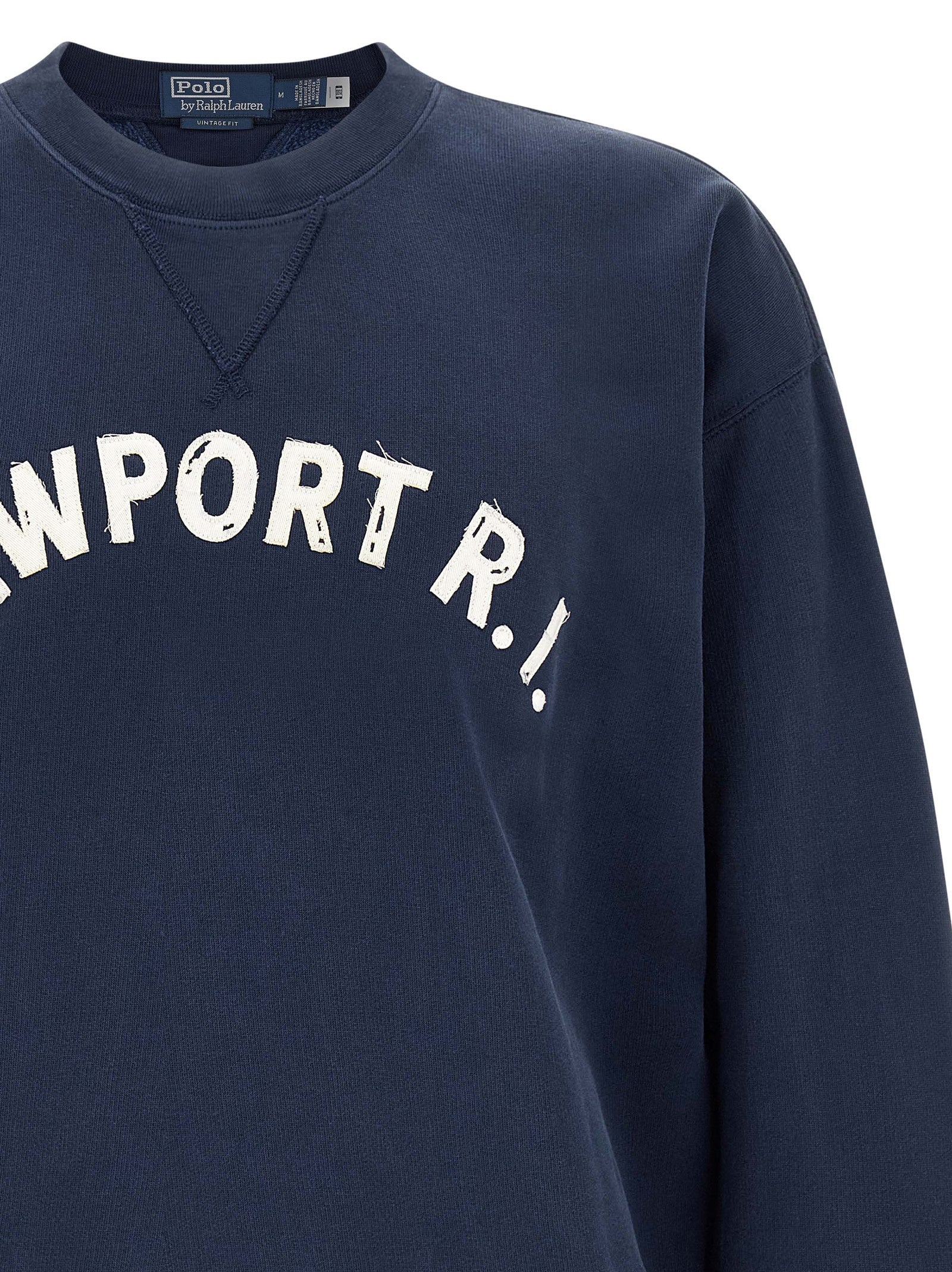 Blauer Baumwoll-Sweatshirt