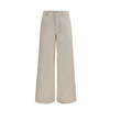 Weiße Baumwollhose im Casual-Look
