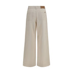 Weiße Baumwollhose im Casual-Look