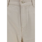 Weiße Baumwollhose im Casual-Look