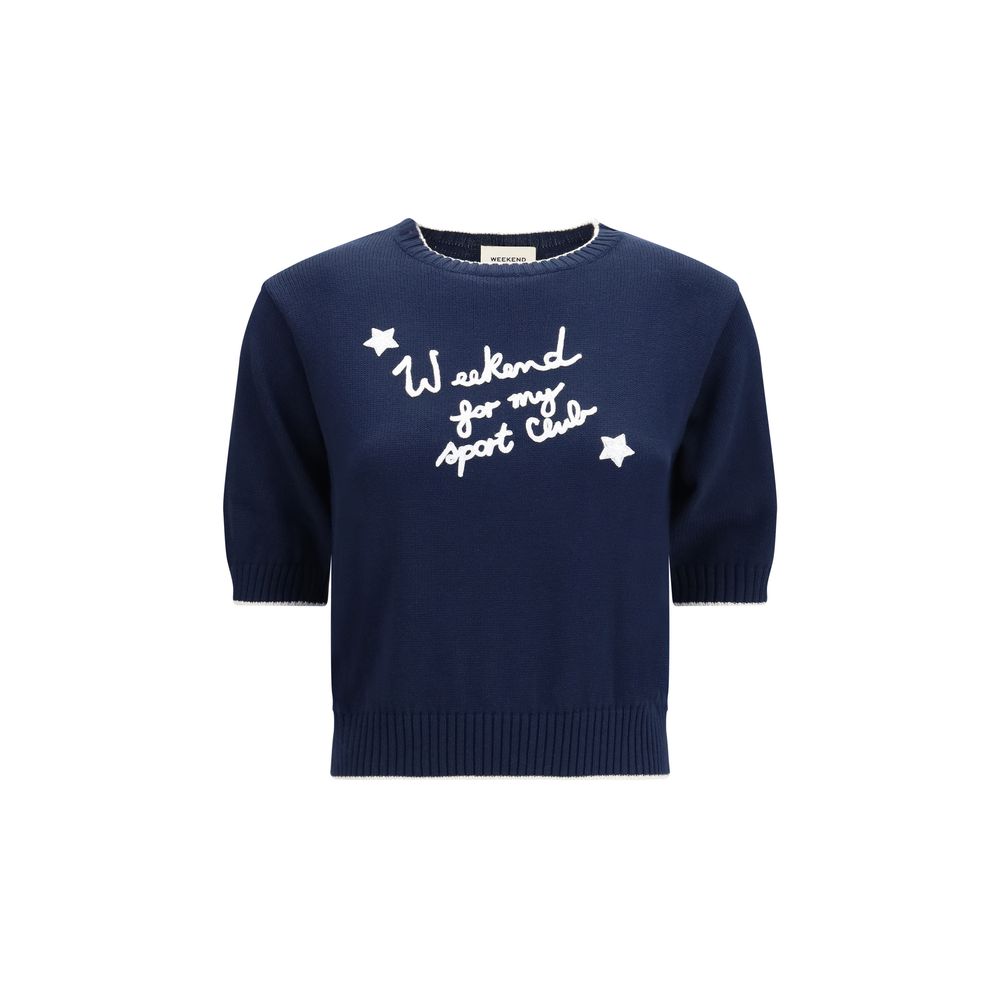 Blauer Baumwoll-Sweatshirt