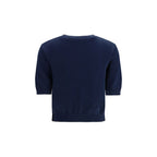 Blauer Baumwoll-Sweatshirt