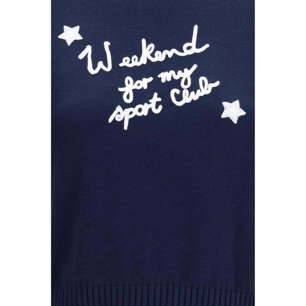 Blauer Baumwoll-Sweatshirt