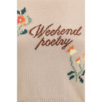 Beige Baumwoll-Sweatshirt