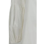 Weiße Baumwollbluse