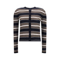 Blauer Seiden-Cardigan