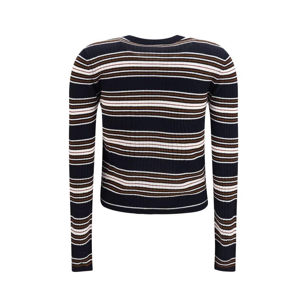 Blauer Seiden-Cardigan