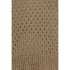 Beige Baumwoll-Sweatshirt