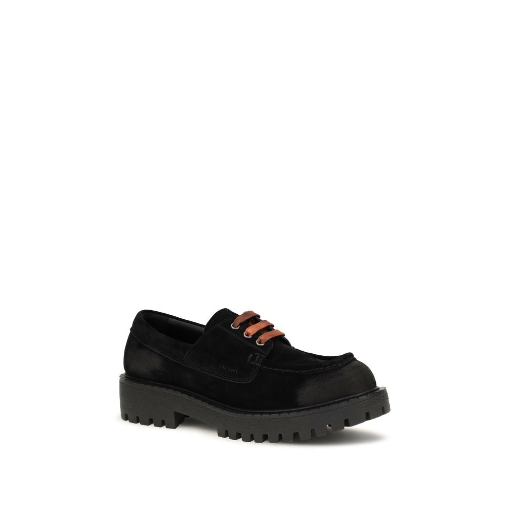 Schwarze Loafer aus Wildleder