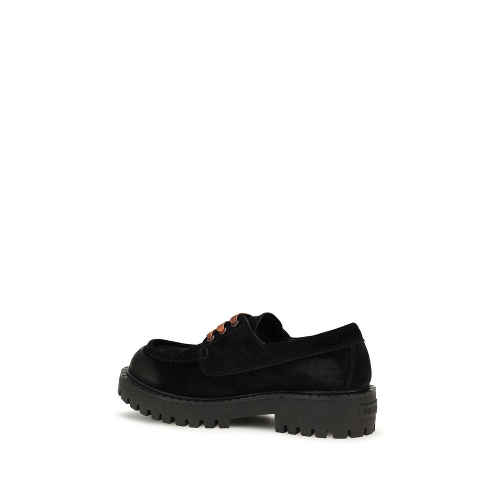 Schwarze Loafer aus Wildleder