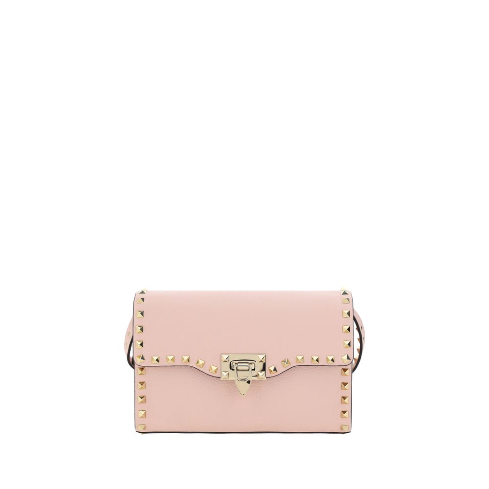 Schultertasche aus rosa Kalbsleder Bos Taurus