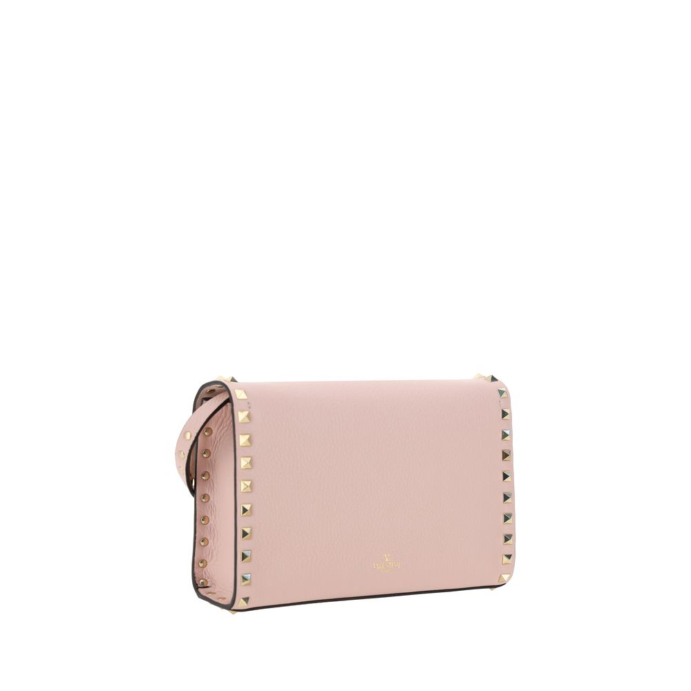 Schultertasche aus rosa Kalbsleder Bos Taurus