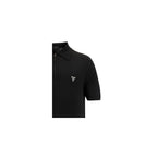 Schwarzes Polohemd aus Wolle Oves Aries