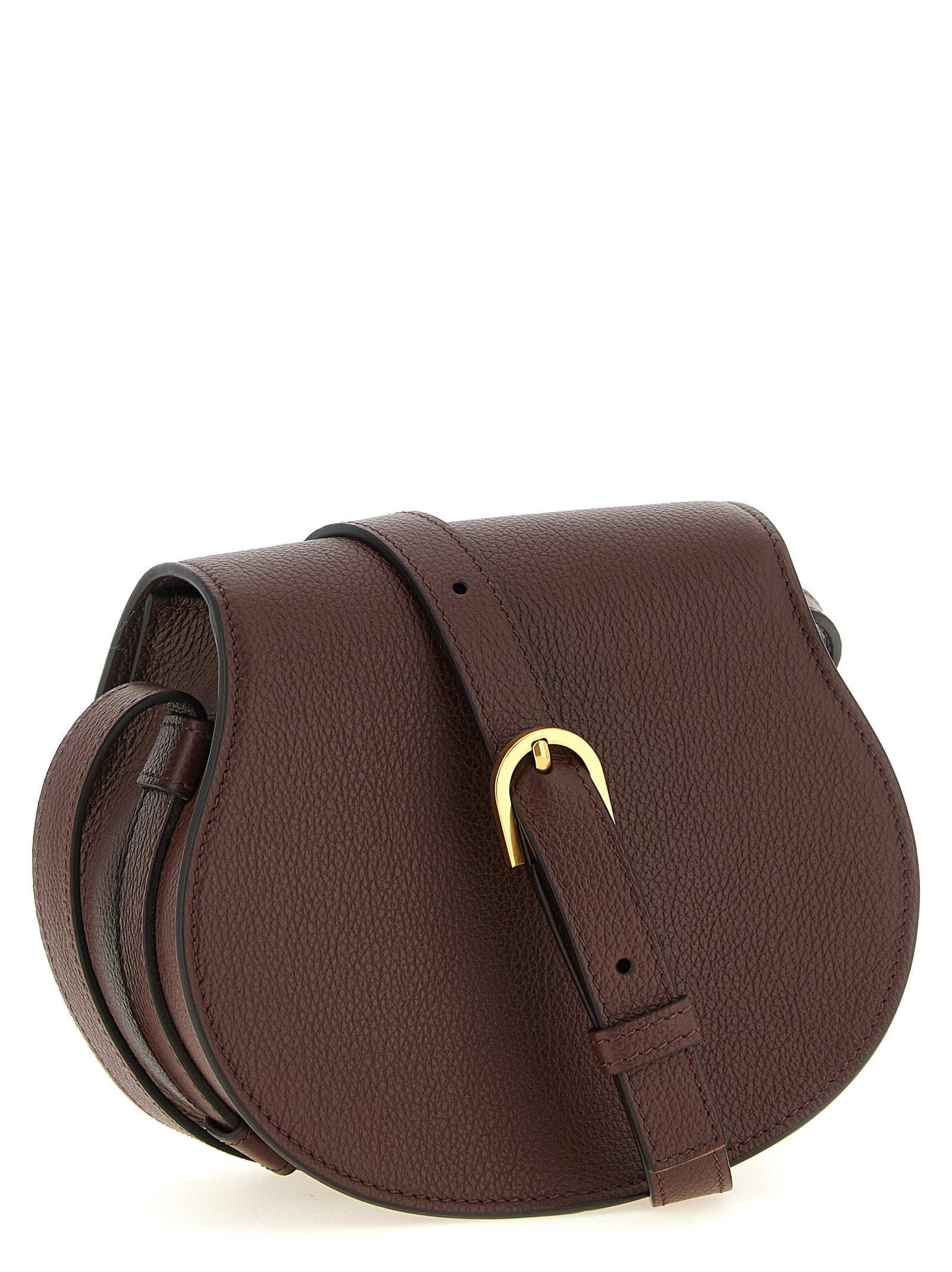 Umhängetasche aus braunem Kalbsleder