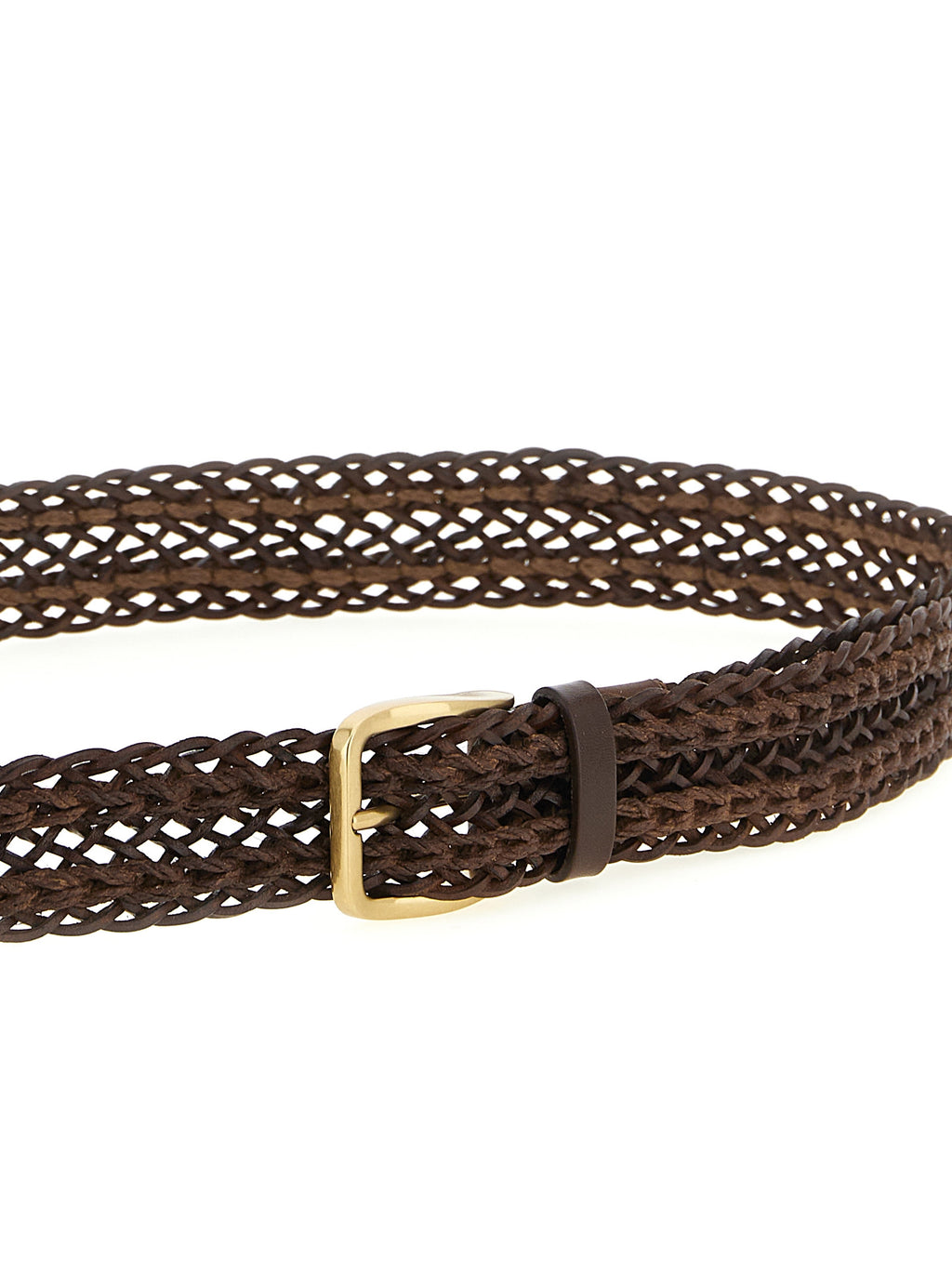 Brauner Kalbsleder Gürtel Regular