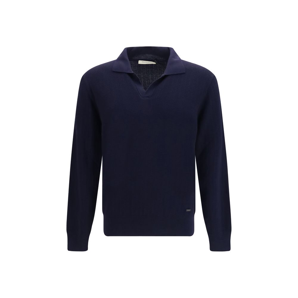 Blauer Wollcardigan Oves Aries
