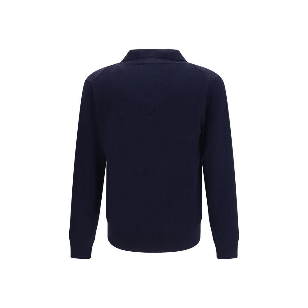 Blauer Wollcardigan Oves Aries