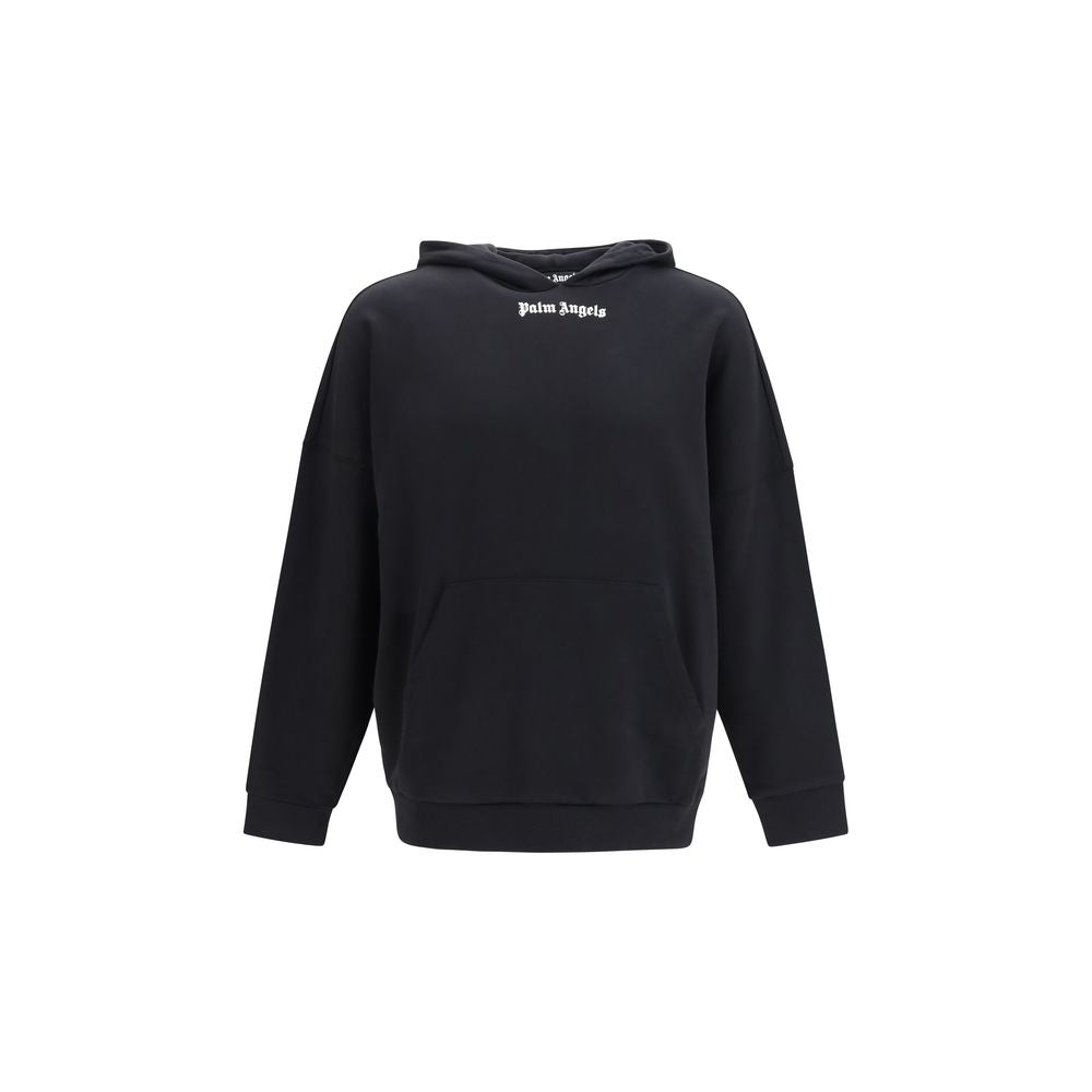 Schwarzer Baumwoll-Sweatshirt