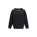 Schwarzer Baumwoll-Sweatshirt