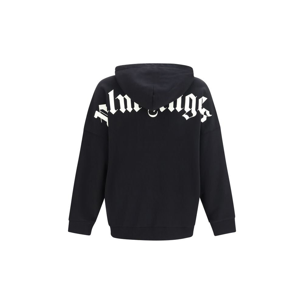 Schwarzer Baumwoll-Sweatshirt