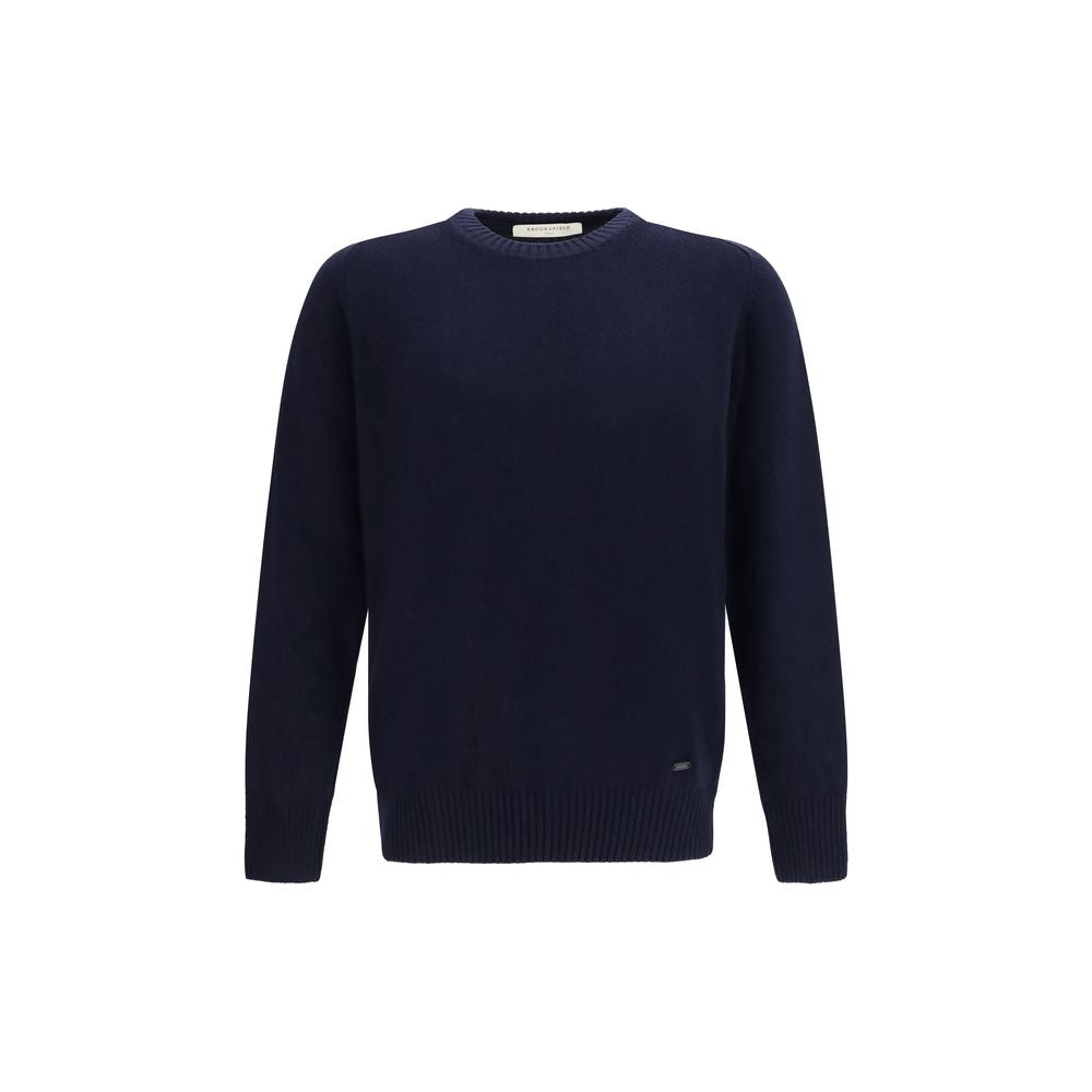 Blauer Wollpullover Oves Aries