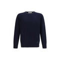 Blauer Wollpullover Oves Aries