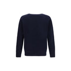 Blauer Wollpullover Oves Aries