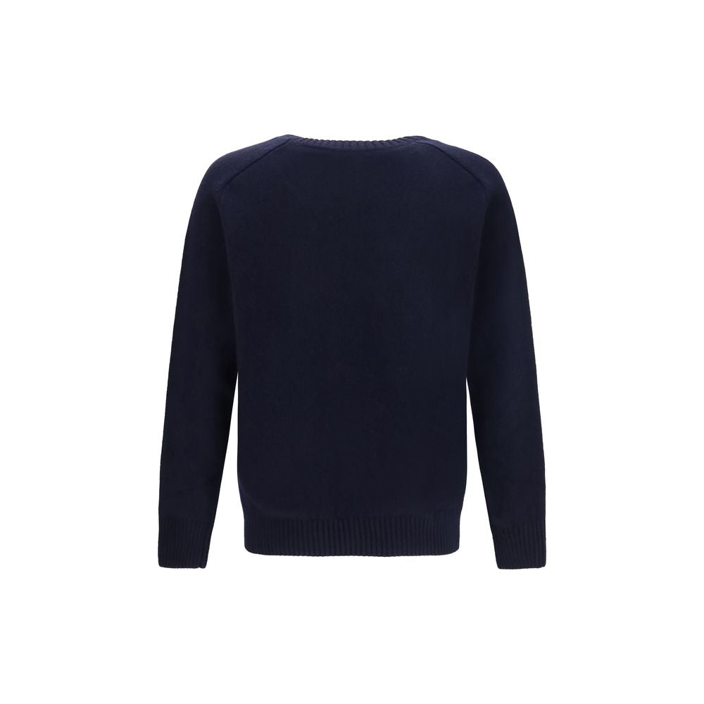 Blauer Wollpullover Oves Aries