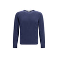 Blauer Kaschmirpullover