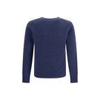 Blauer Kaschmirpullover