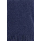 Blauer Kaschmirpullover
