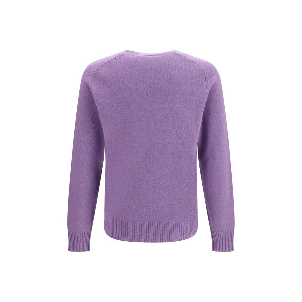 Lila Kaschmirpullover
