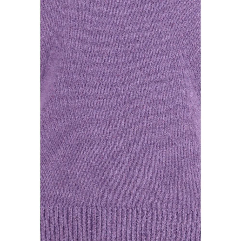 Lila Kaschmirpullover