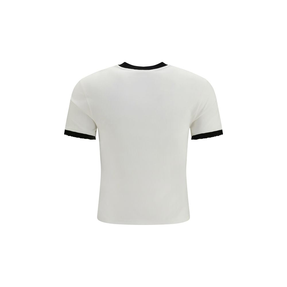 Weißes Baumwoll-T-Shirt