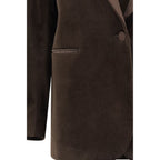 Brauner Baumwollblazer