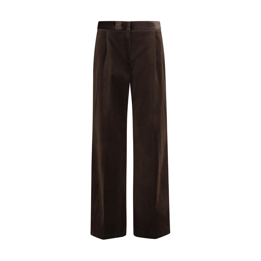 Braune Baumwoll-Freizeithose