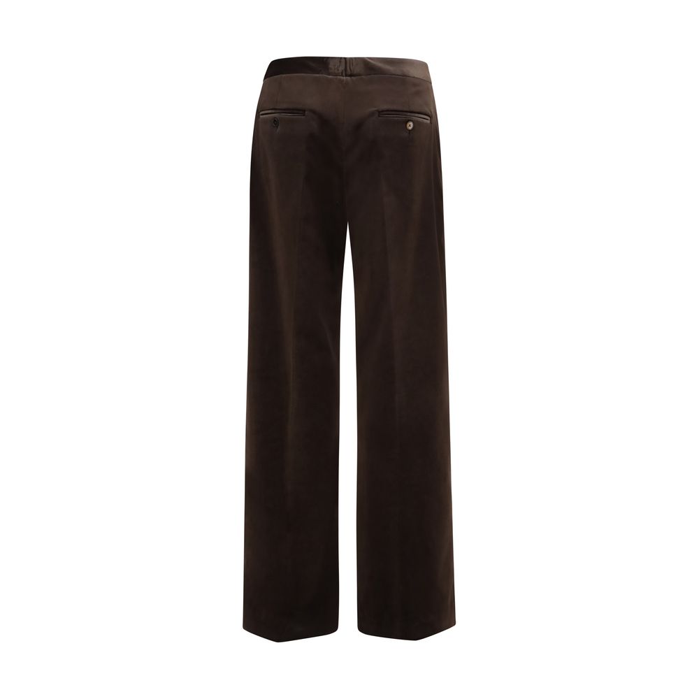 Braune Baumwoll-Freizeithose