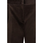 Braune Baumwoll-Freizeithose