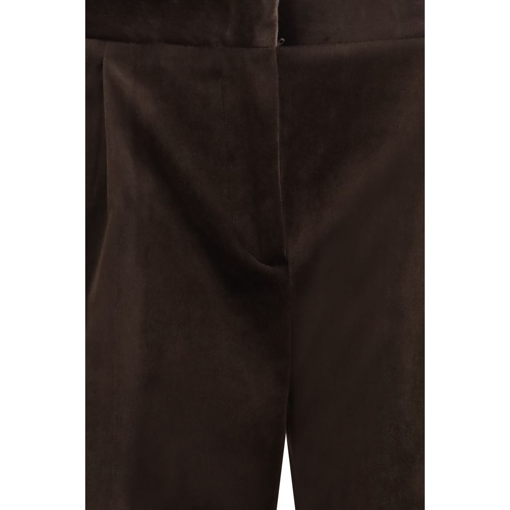 Braune Baumwoll-Freizeithose