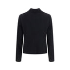 Schwarze Oves Aries Wolljacke in voller Länge