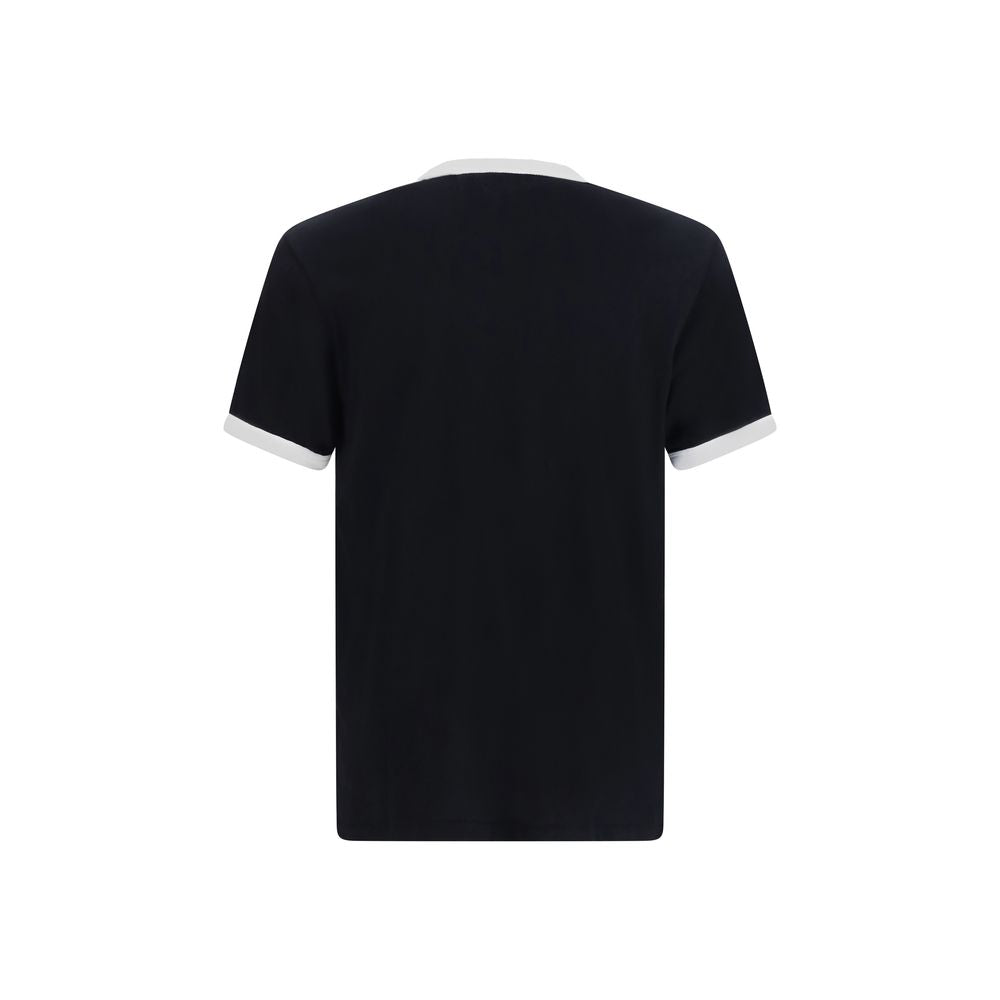 Schwarzes T-Shirt aus Baumwolle FG65TS1644SK99J