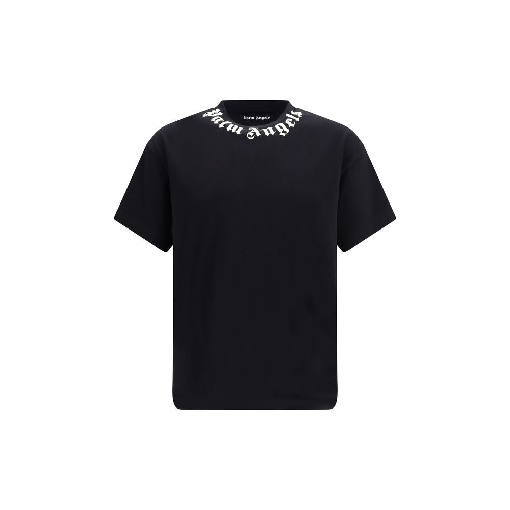 Schwarzes Baumwoll-T-Shirt