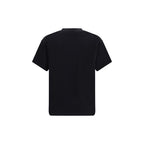 Schwarzes Baumwoll-T-Shirt
