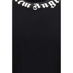 Schwarzes Baumwoll-T-Shirt