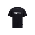Schwarzes Baumwoll-T-Shirt